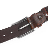 Men's Alloy Pin Buckle Leather Belt 62569328U