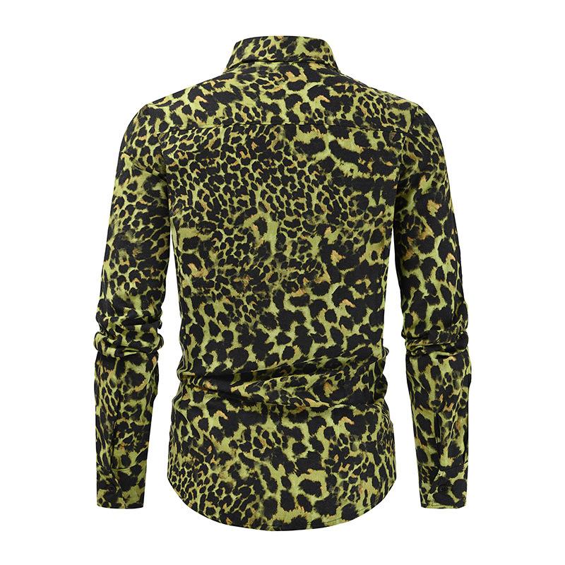 Men's Printed Casual Long Sleeve Shirt 91901564U