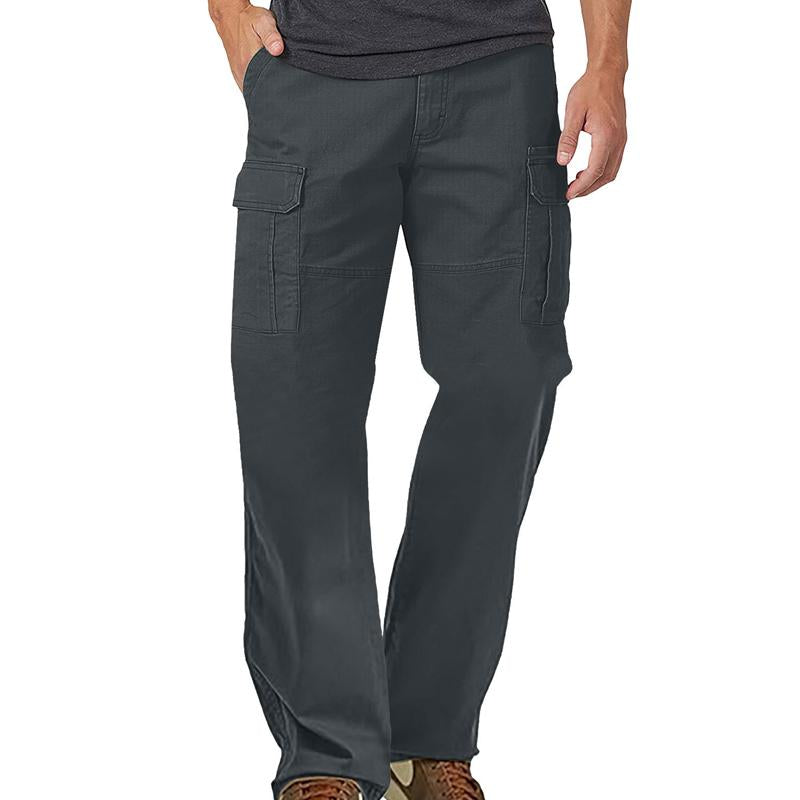 Men's Oxford Waterproof Multi-pocket Cargo Pants 12018974X