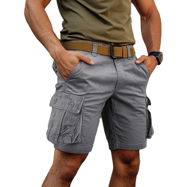Men's Outdoor Casual Multi-Pocket Cargo Shorts (Belt Excluded) 48479744Y
