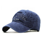 Men's Vintage New York Washed Distressed Cap 30166068TO