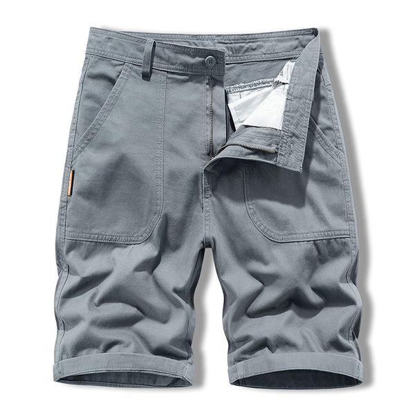 Men's Casual Cotton Blend Slim Fit Suit Shorts 27115165M