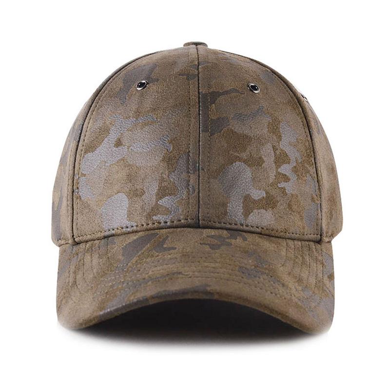 Men's Duckbill Camouflage  Suede Baseball Cap 99726938U