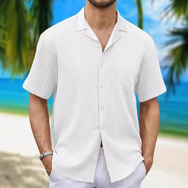 Men's Casual Button Short Sleeve Beach Shirt 28835759X