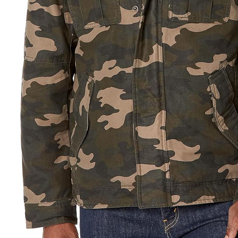 Men's Outdoor Camouflage Stand Collar Jacket 43269059X