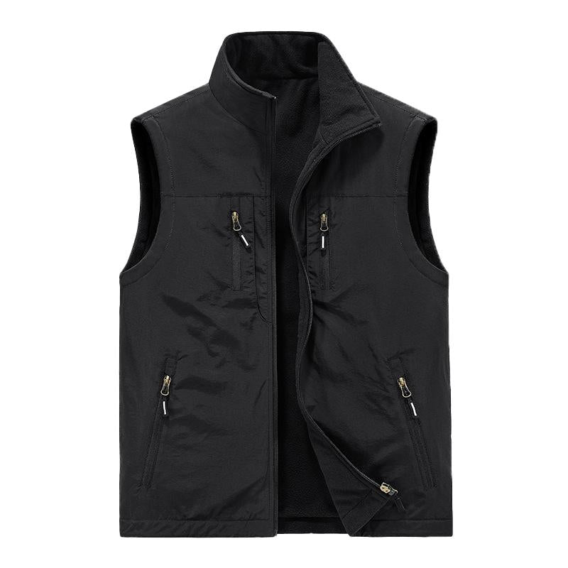 Men's Outdoor Casual Polar Fleece Double-Sided Warm Vest 92037540Y