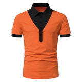 Men's Casual Fake Two Piece Polo Shirt 61253320TO