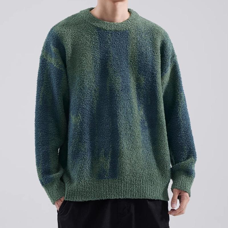 Men's Casual Contrast Color Knitted Sweater 84758022U