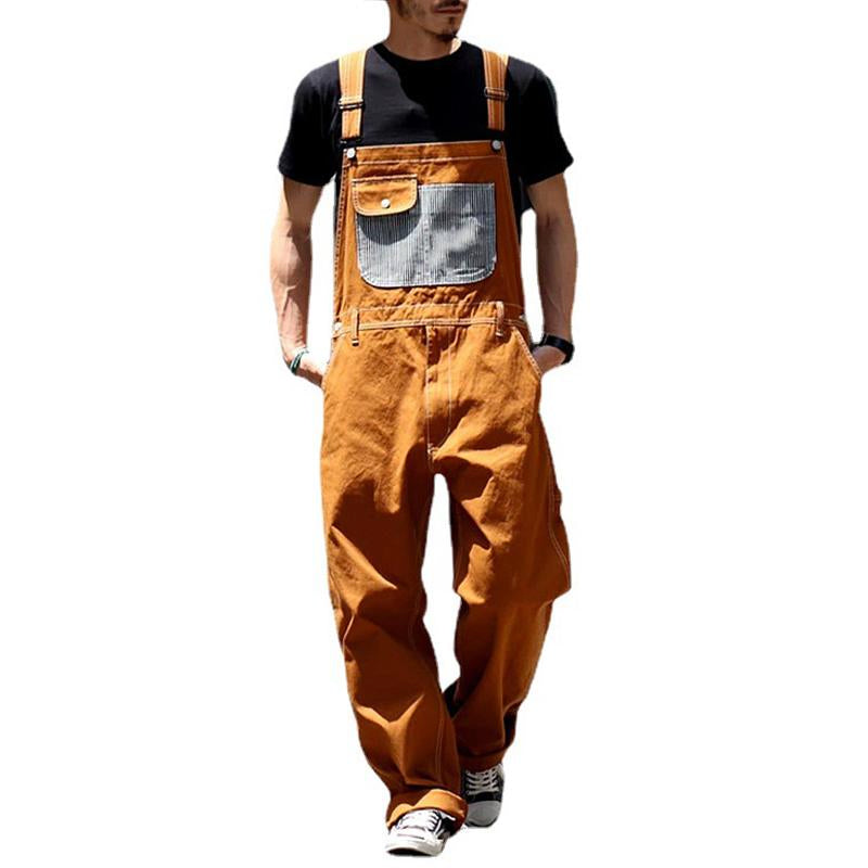 Uformelt vintage multi-lomme cargo overalls for menn 56804876M