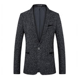 Men's Casual Lapel Multi-pocket Slim Fit Blazer 29408824X