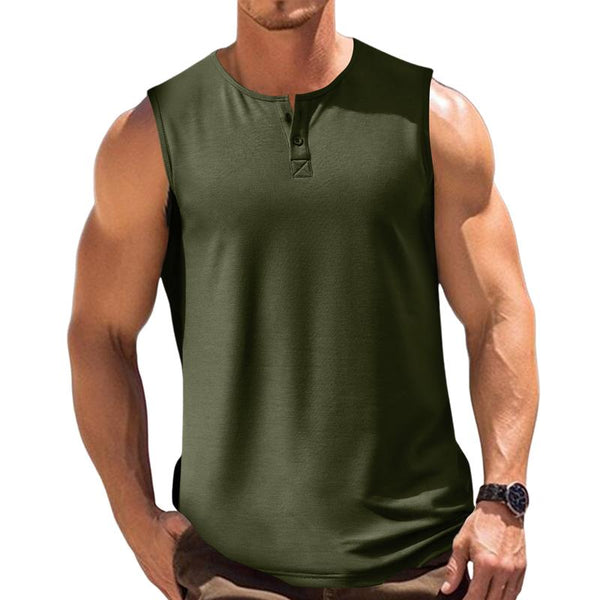 Men's Loose Solid Color Sleeveless Tank Top 51653524X