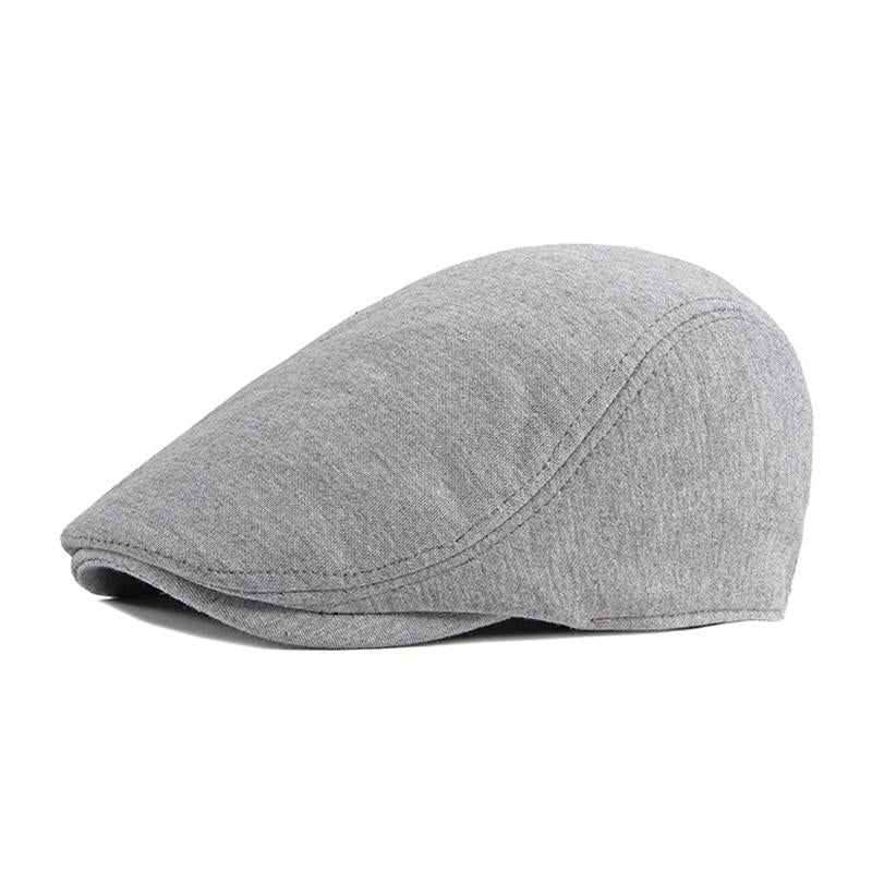 Men's Casual Solid Color Cotton Blend Beret 82609230M