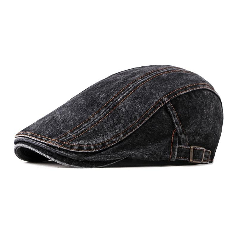 Men's Vintage Denim Washed Beret 20794880M