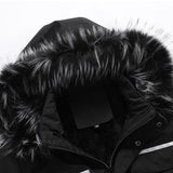 Men's Outdoor Casual Removable Hood Warm Ski Coat 83312927Y