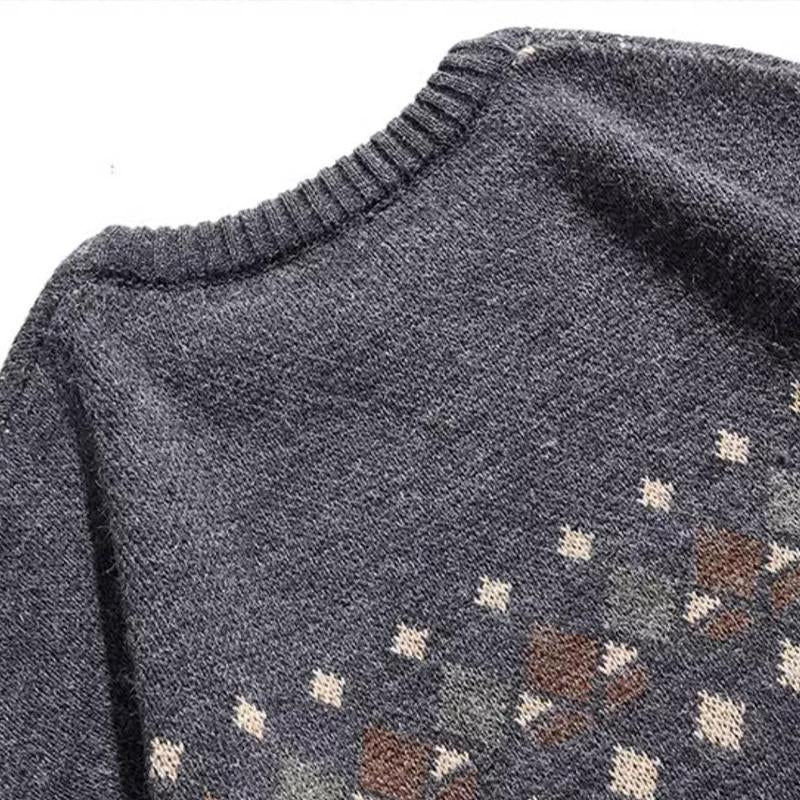 Men's Vintage Thick Knit Sweater 95860589U