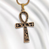 Vintage Casual Egyptian Symbol Cross Necklace 64269219TO