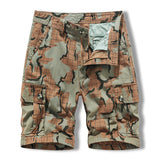 Men's Casual Printed Multi-Pocket Straight Cargo Shorts 06095778M