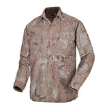 Men's Casual Outdoor Camouflage Windproof Quick Dry Lapel Long Sleeve Workwear Shirt 48577761M