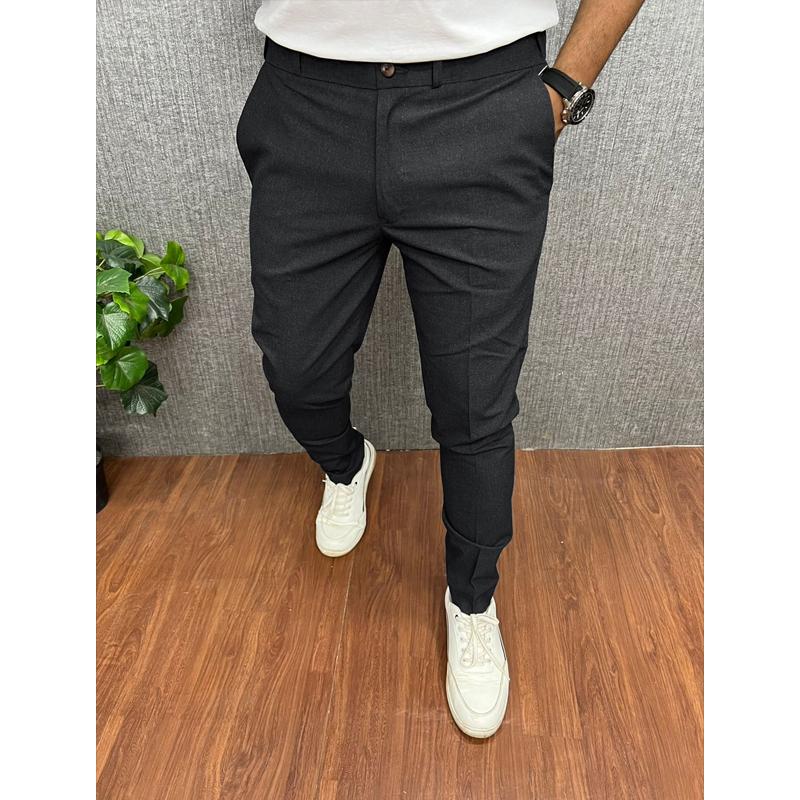 Men's Solid Color Casual Slim Straight Pants 60068755Y