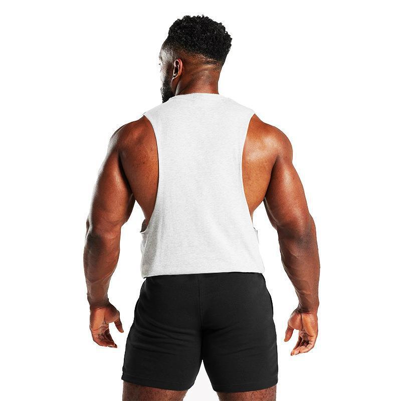 Men's Solid Loose Sleeveless Sports Fitness Tank Top 56829960Z
