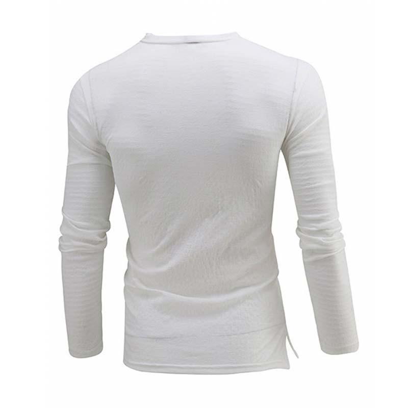 Men's Classic Casual V-Neck Long Sleeve T-Shirt 03851336K