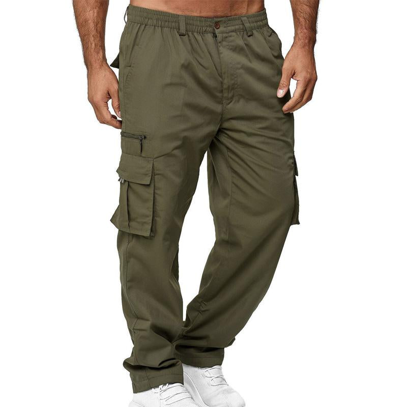 Men's Multi-Pocket Loose Straight Cargo Pant 01786725U