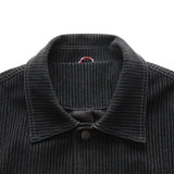 Men's Casual Striped Lapel Denim Jacket 37935939Y