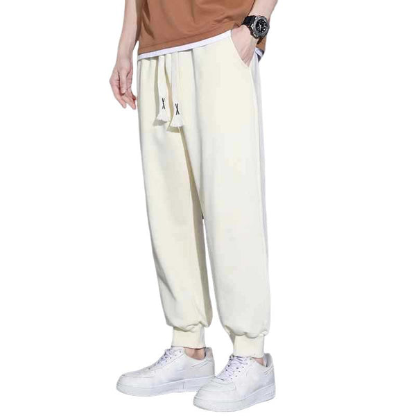 Men's Casual Loose Thin Elastic Waist Sports Pants 62093858M