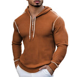 Men's Waffle Casual Zip-Up Hoodie 83890929X