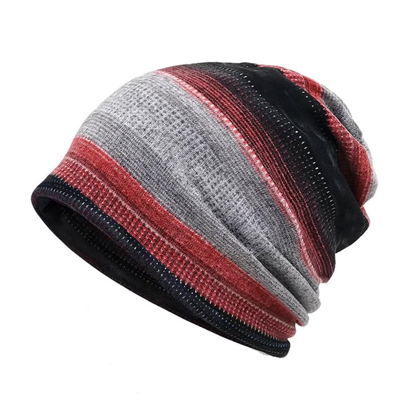 Men's Casual Striped Pile Hat 43648458TO