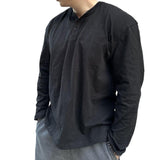 Men's Retro Long Sleeve Base Shirt T-Shirt 01783588U