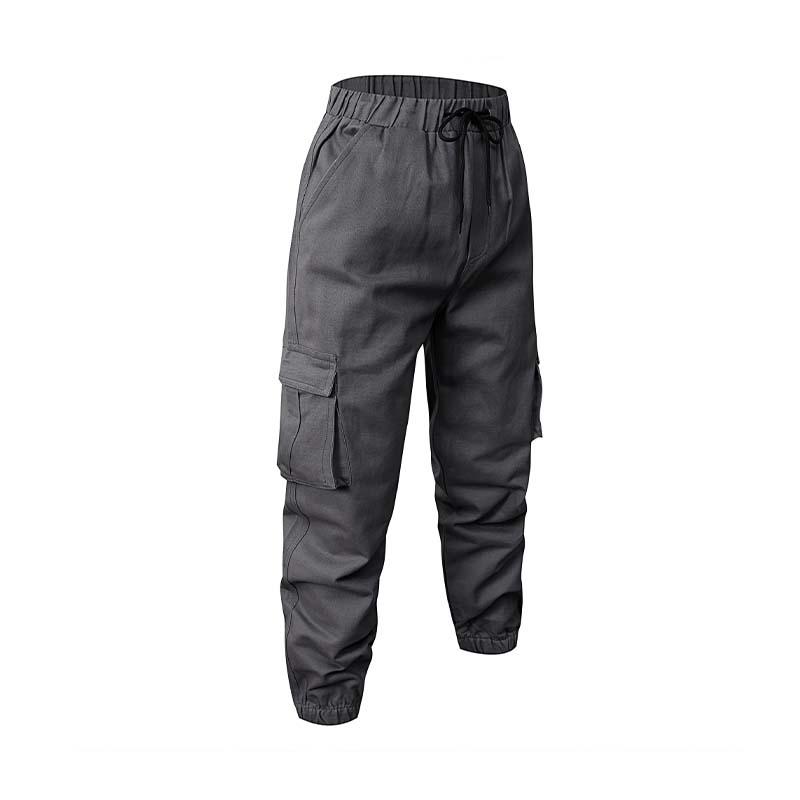 Men's Outdoor Leisure Loose Multi-pocket Cuffed Cargo Pants 99443027K