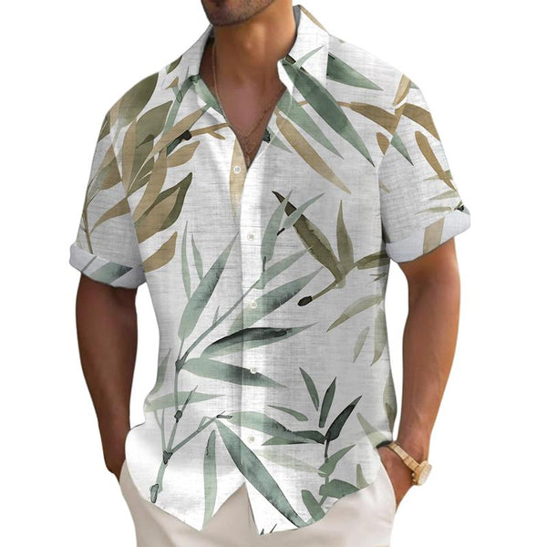 Men's Hawaiian Print Short Sleeve Shirt 75602016X