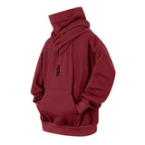 Men's Autumn Loose Casual Solid Color Hoodie 34216151U