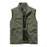 Men's Casual Thin Multi-pocket Loose Quick-Drying Vest 71093627M