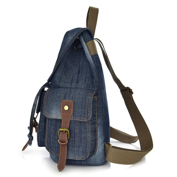 Men's Vintage Denim Backpack 49830784X