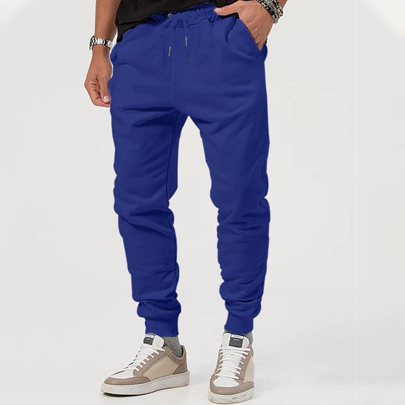 Men's Retro Casual Solid Color Jogging Drawstring Sweatpants 90828090TO