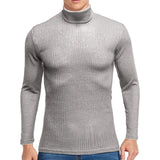 Men's Solid Color Turtleneck Sweater 30507586U