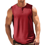 Men's Loose Solid Color Sleeveless Tank Top 51653524X