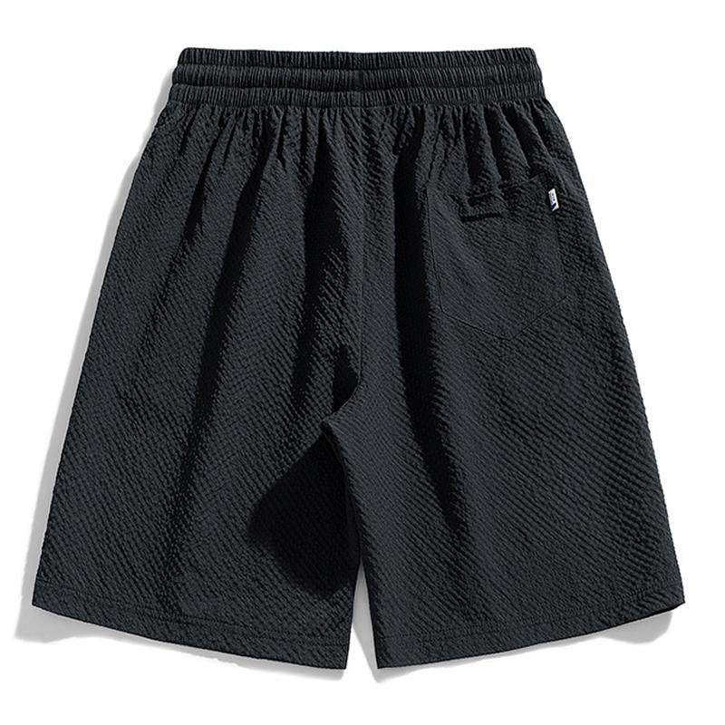 Men's Casual Quick-drying Elastic Waist Loose Shorts 03929956M