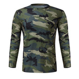 Men's Camouflage Crew Neck Tactical Long Sleeve T-Shirt 76717863X