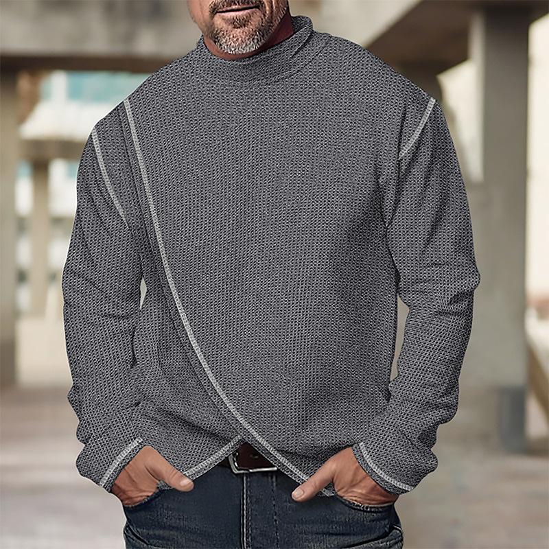 Langermet pullover for menn T-skjorte 51665481X