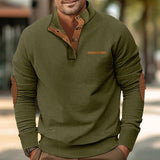Men's Color Block Stand Collar Long Sleeve Sweatshirt 72986517Z
