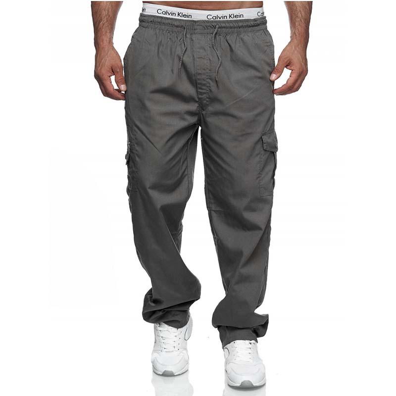 Men's Classic Casual Multi-pocket Loose Straight Cargo Pants 77972988K