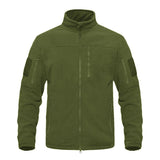 Men's Retro Casual Solid Color Polar Fleece Tactical Jacket 58175370TO