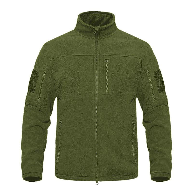 Men's Retro Casual Solid Color Polar Fleece Tactical Jacket 58175370TO