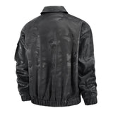 Men's Versatile Lapel  Bomber Jacket 81217854U