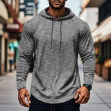 Men's Casual Sports Long-Sleeved Hooded T-Shirt 71239106Y