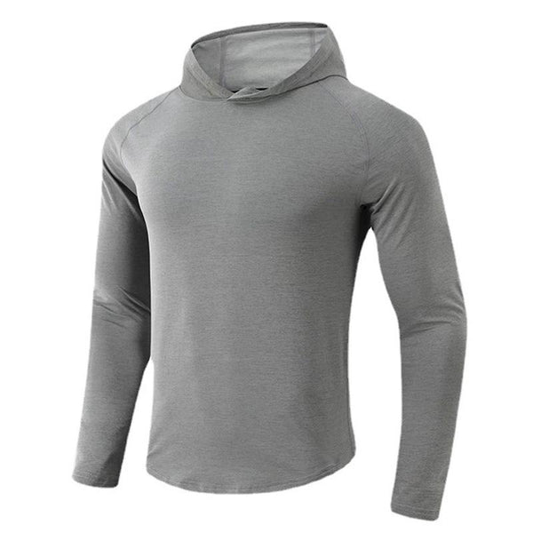 Men's Sports Hooded Long-sleeved T-shirt 29155934U