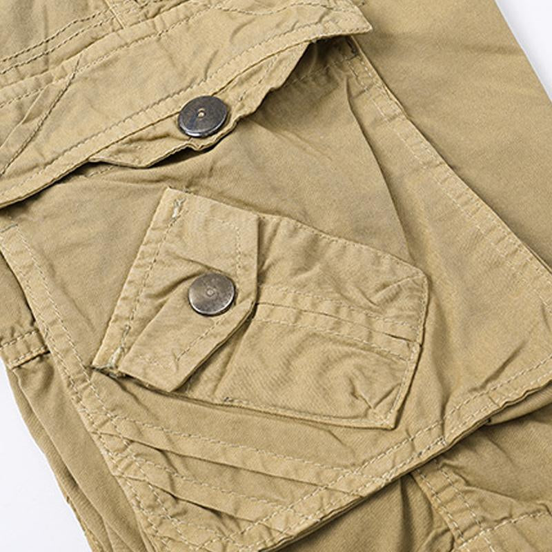 Men's Casual Cotton Multi-Pocket Outdoor Cargo Shorts 63321274M